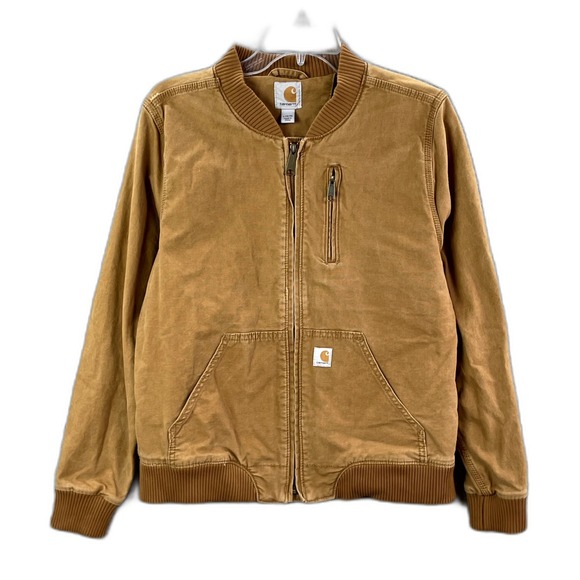 Carhartt Jackets & Blazers - Carhartt Crawford Bomber Jacket Womens Large Relaxed fit Rugged Pockets Workwear